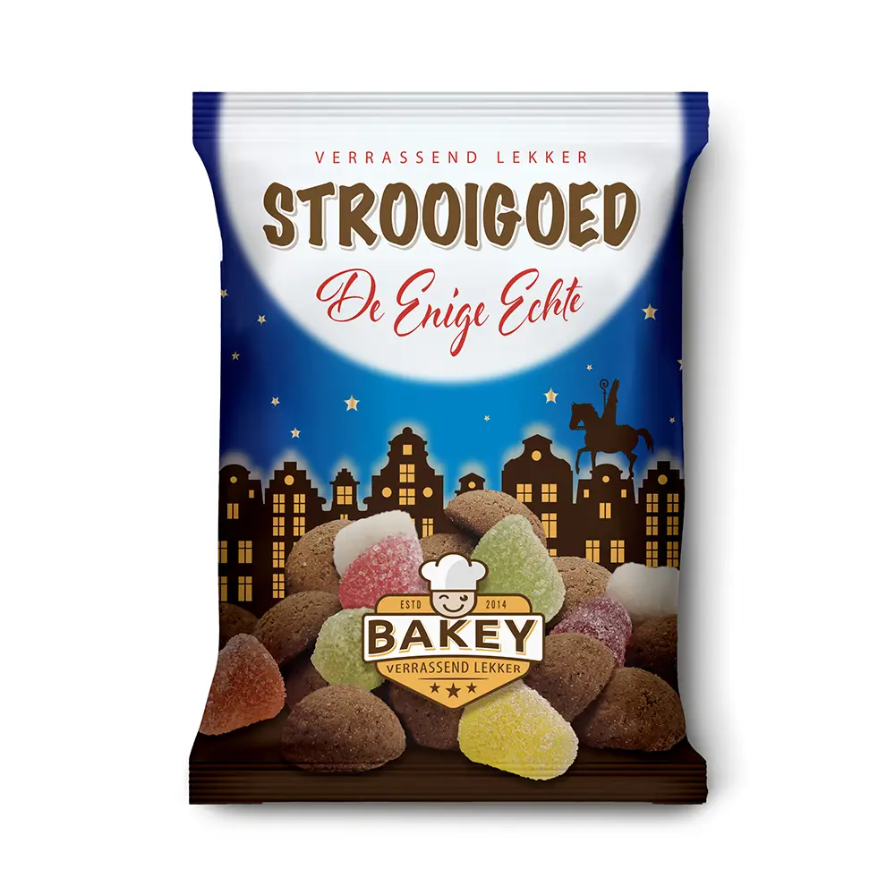Bakey strooigoed uitdeelzakjes (50 gram)