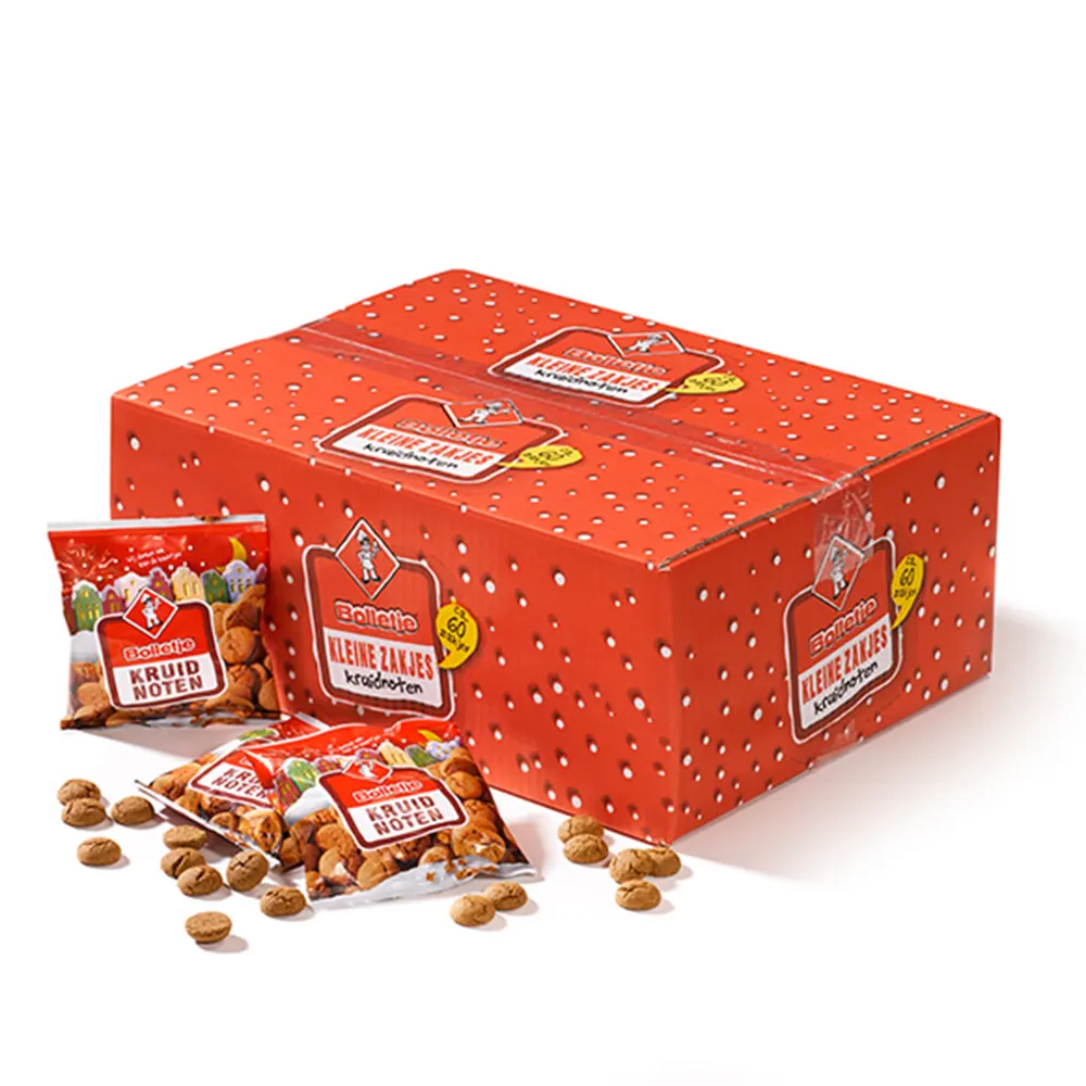 Bolletje uitdeelzakjes kruidnoten (60 x 50 gram)