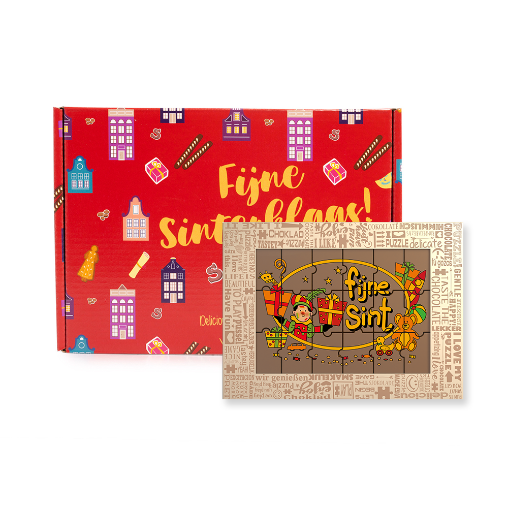 Brievenbuspakket met chocoladepuzzel