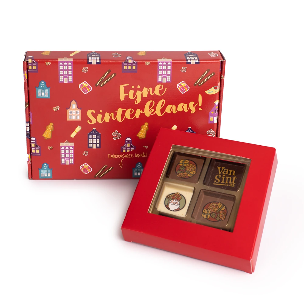 Brievenbuspakket met pralines (4 stuks)