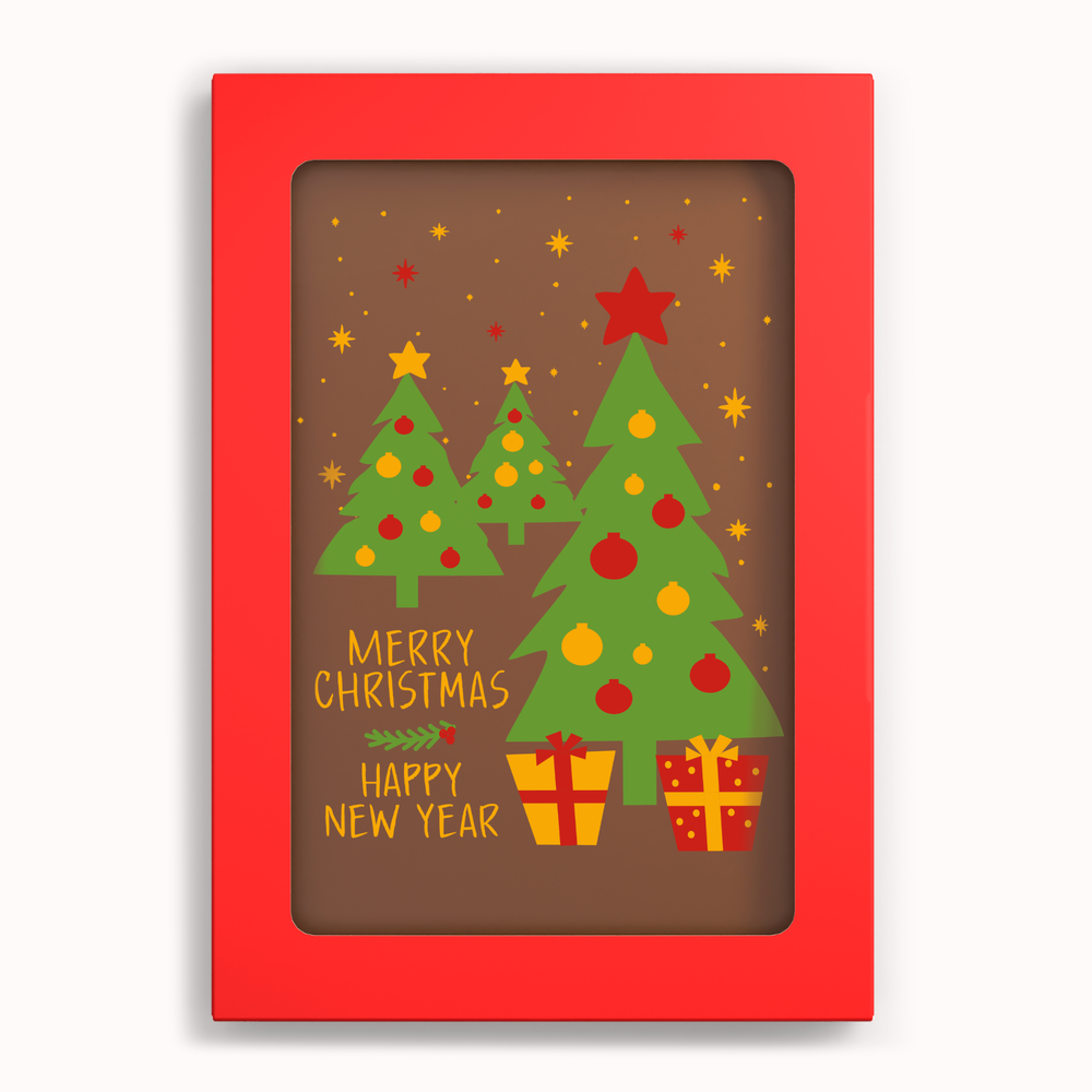 Chocolade kerstkaart