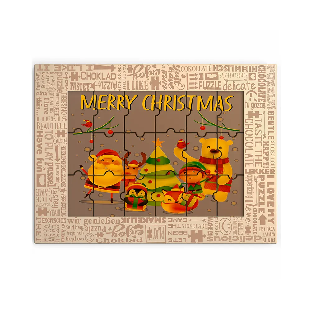 Chocolade kerstpuzzel