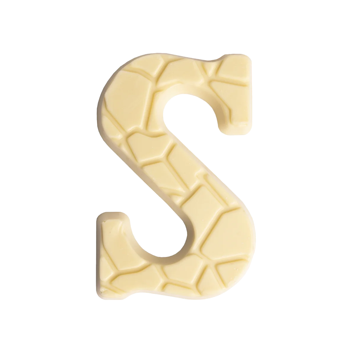 Chocoladeletter S, Wit (135 gram)