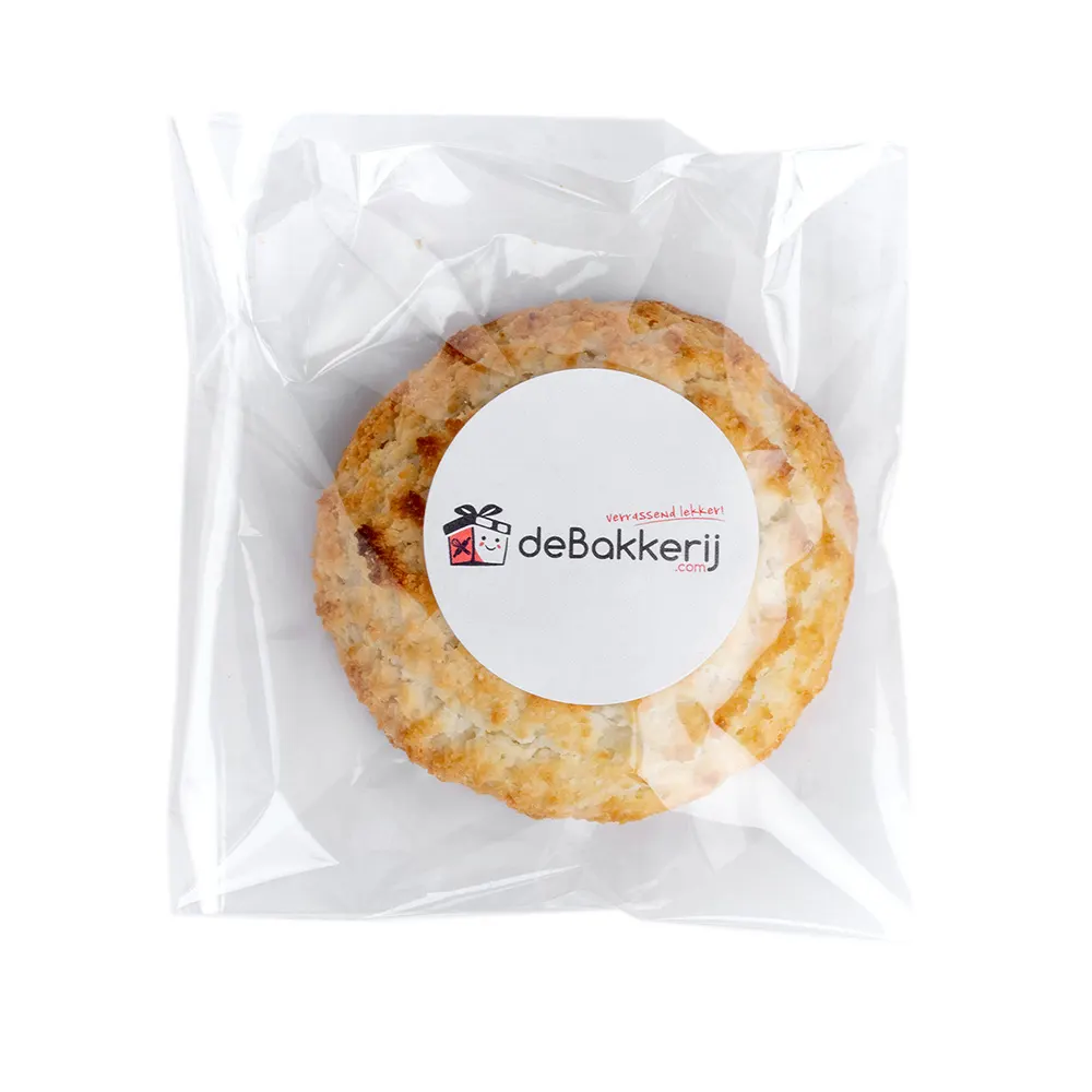 Kokosmakroon met eigen logo