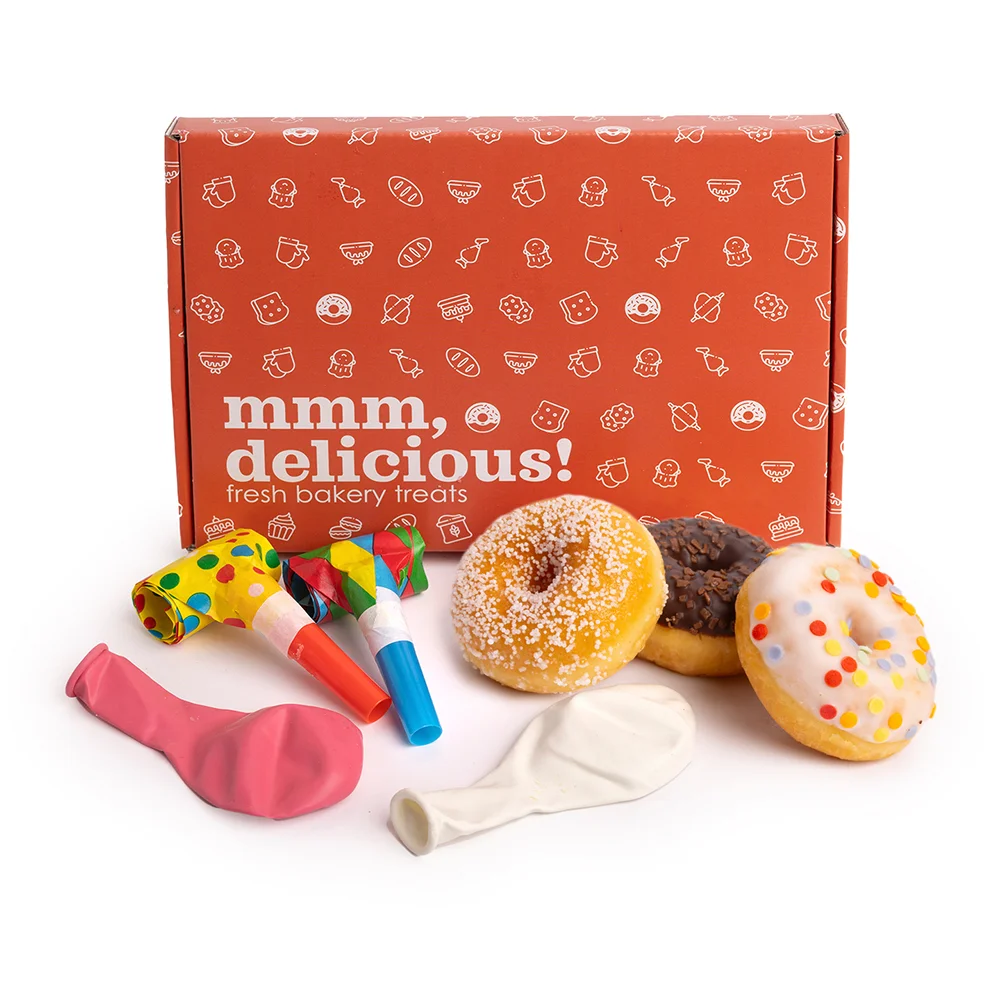 Mini donut verjaardagspakket (brievenbusgeschenk)
