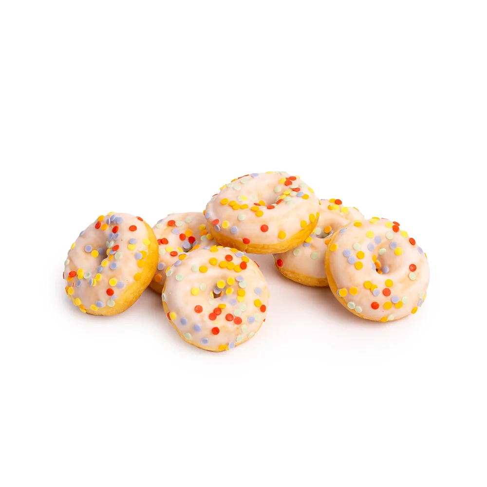 Mini donuts wit (12 stuks)