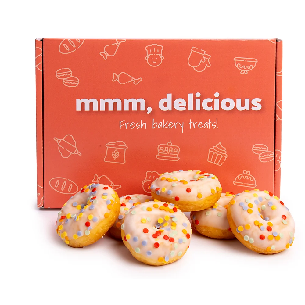 Mini donuts wit (brievenbusgeschenk)