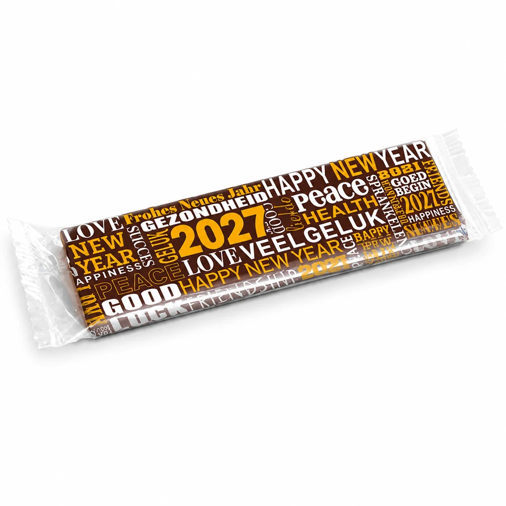Nieuwjaarschocolade-cadeaureep (75 gram)