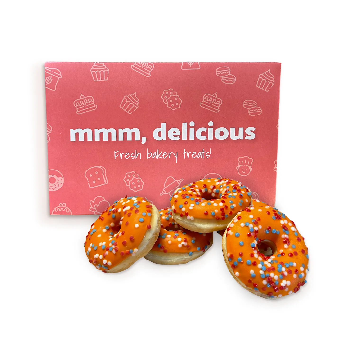 Oranje donuts (5 stuks)