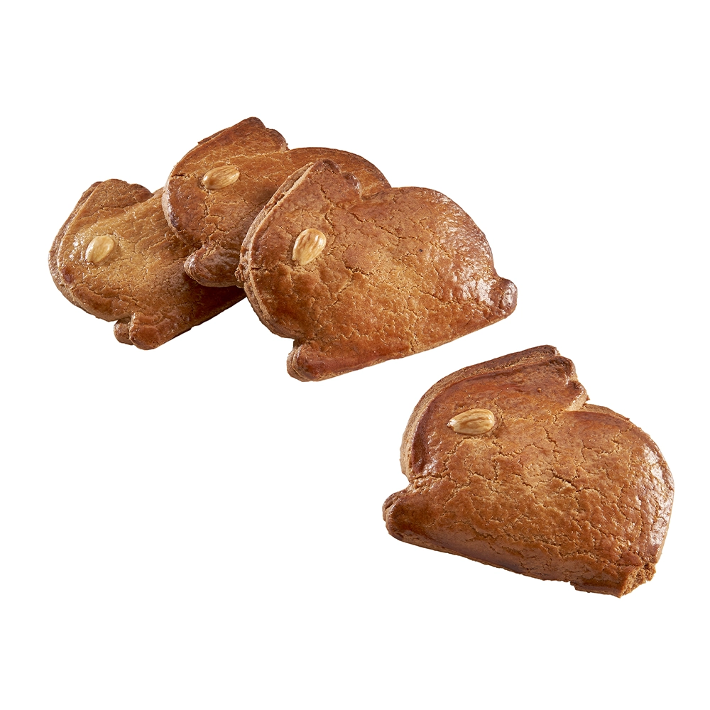 Paashaas gevulde koek met eigen logo