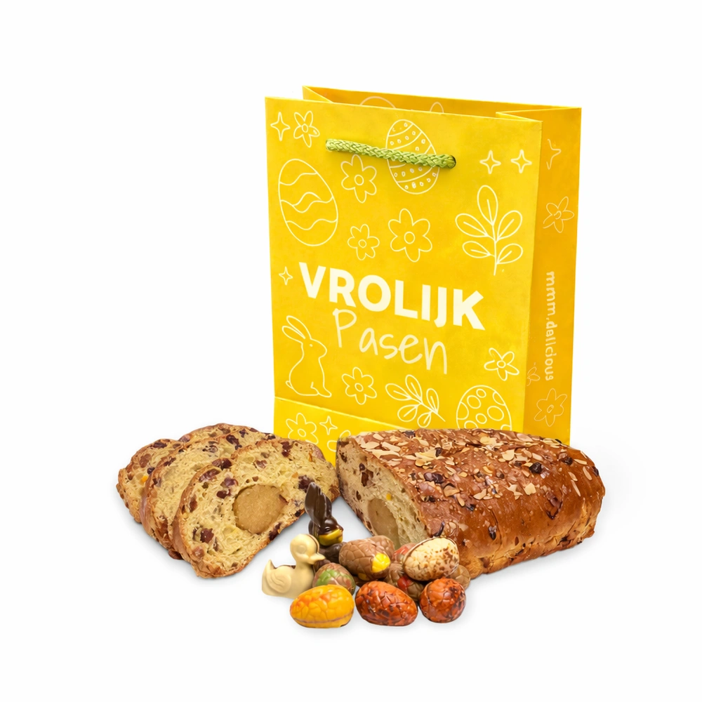 Paastas roomboter paasstol (500 gram) en paas chocolade
