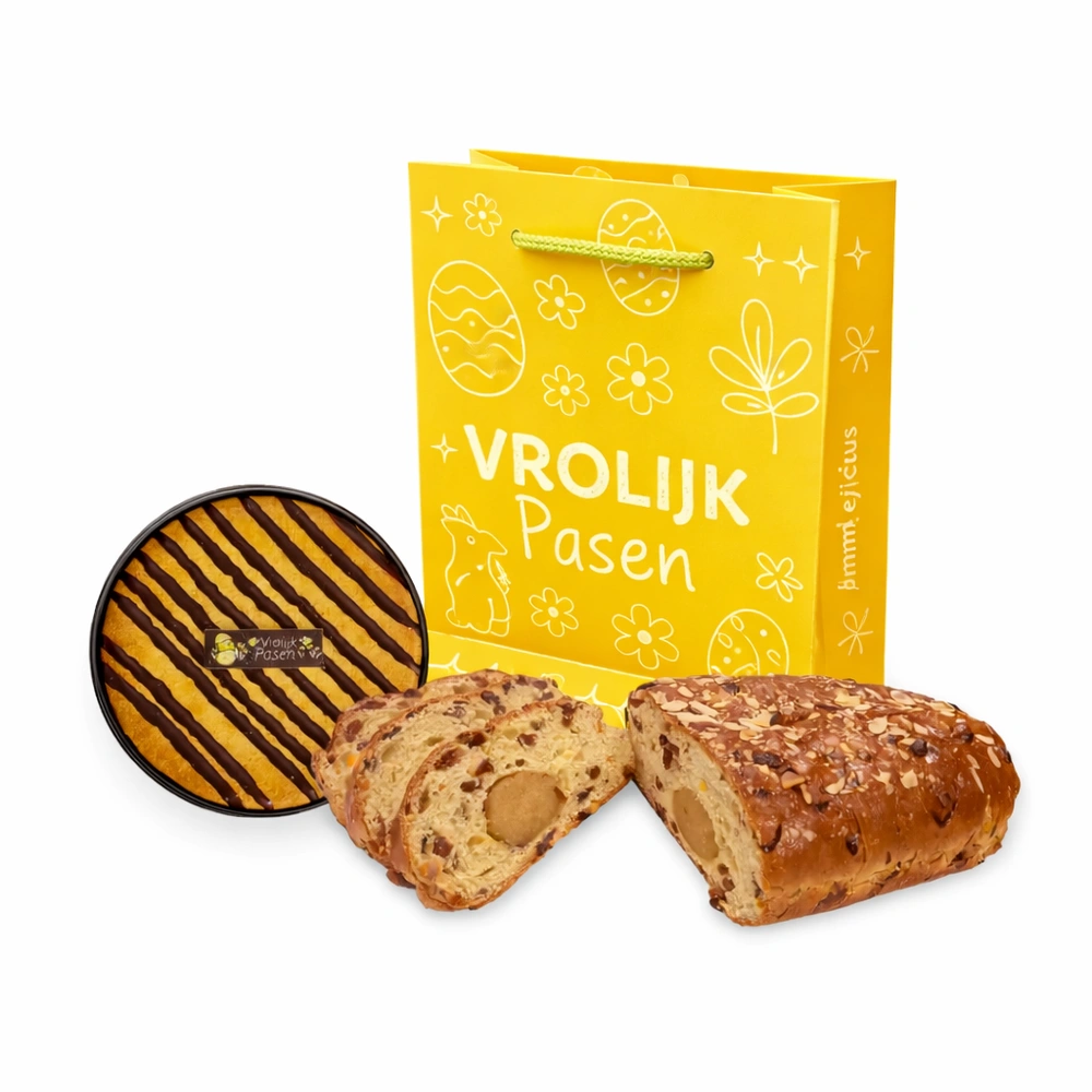 Paastas roomboter paasstol (500 gram) met paastaartje (350 gram)