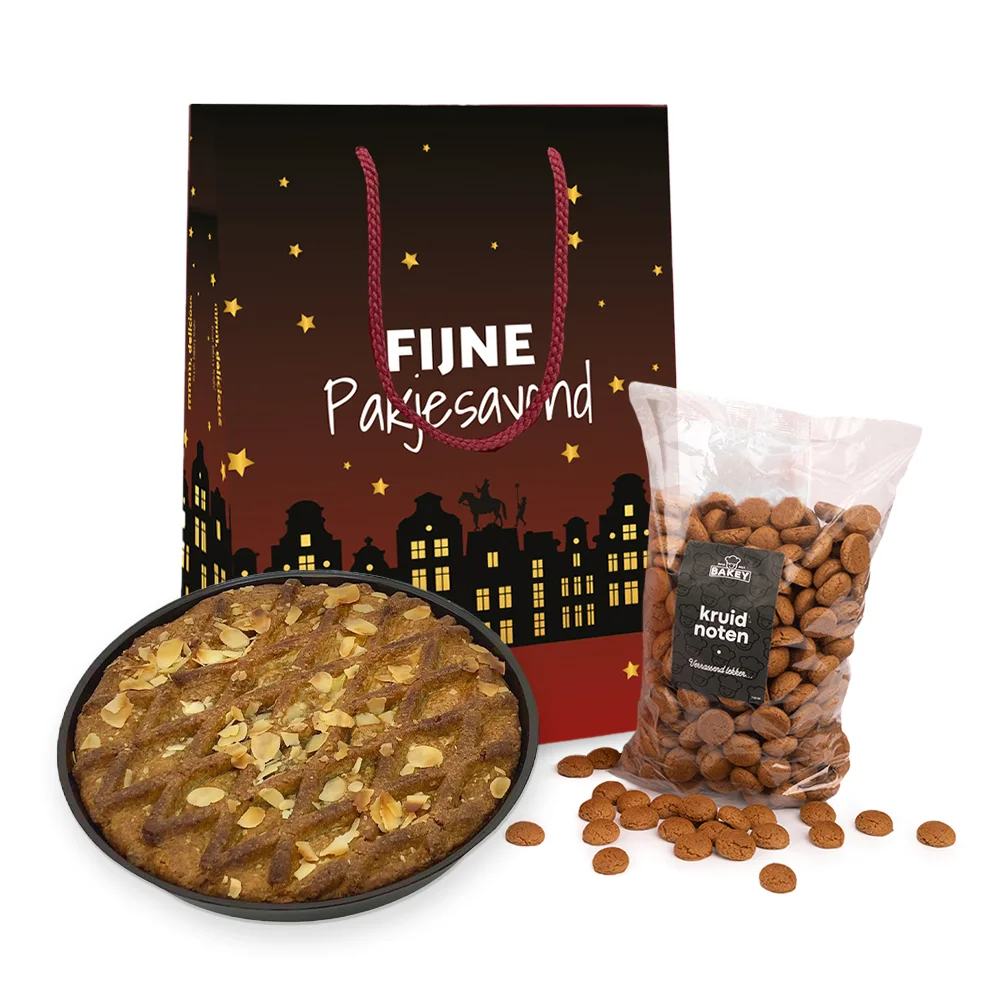 Sinttas met Bakey kruidnoten (200 gram) en speculaastaart