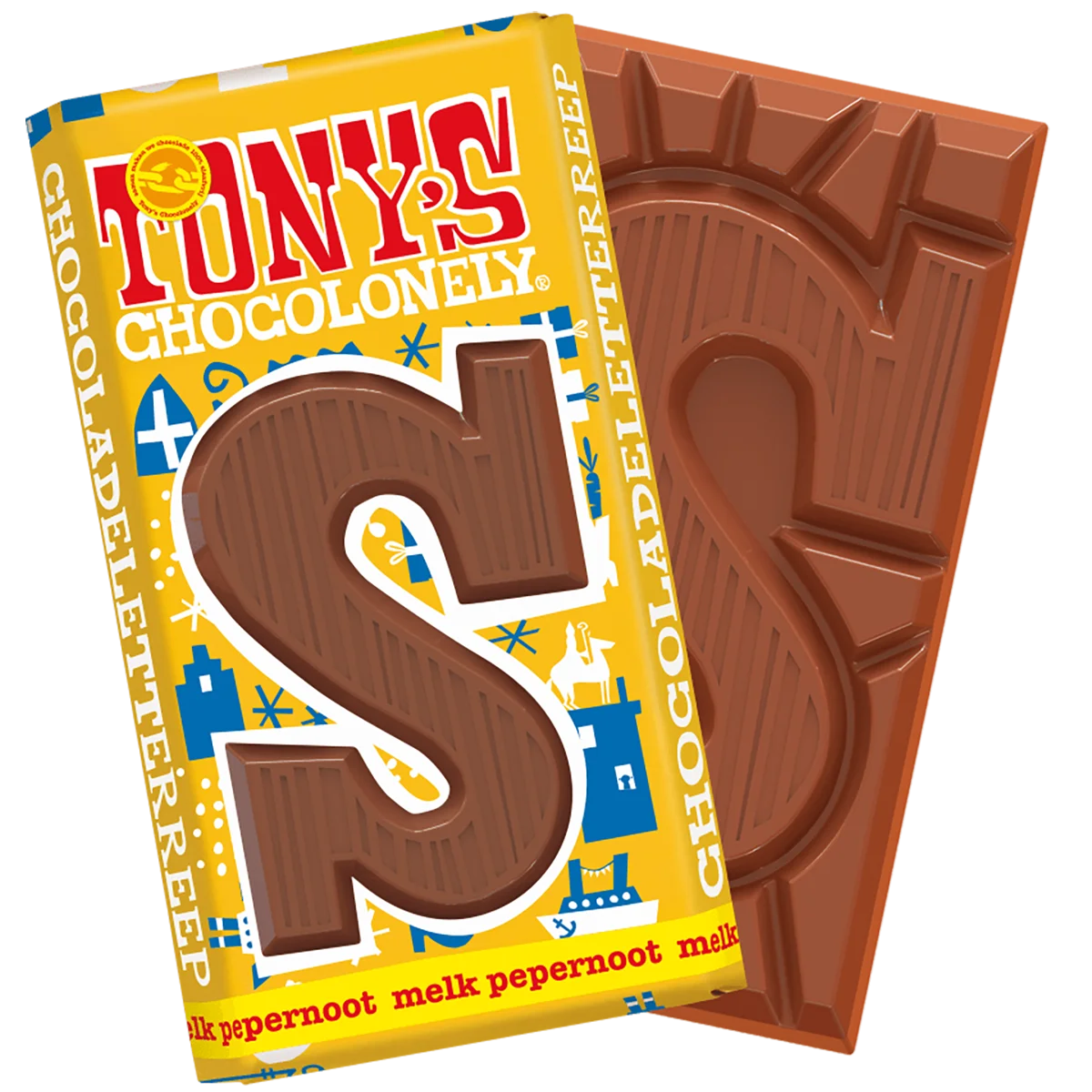 Tony's Chocolonely letter S ( melk/pepernoot)