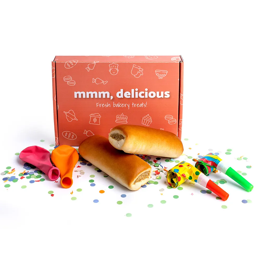 Worstenbroodjes verjaardagspakket